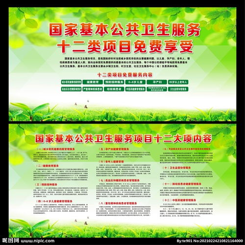 守護(hù)全民健康，助力兒童成長(zhǎng) 國(guó)家基本公共衛(wèi)生服務(wù)與招生輔助服務(wù)展板圖解